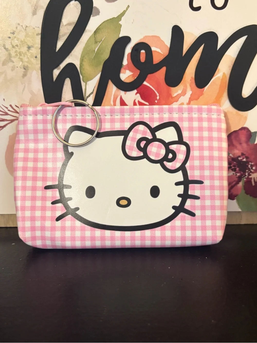 4/20♥️Hello Kitty Pink Gingham Coin Pouch